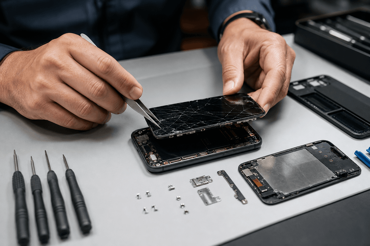 Changement Écran iPhone à Vouvry — Réparation d'écran de smartphone